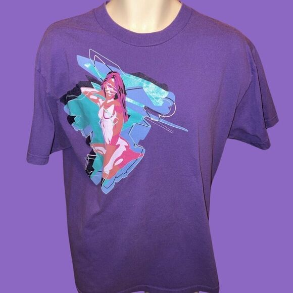 Stack Duckets Lady Graphic T Shirt Size Large #5 - Picture 1 of 4